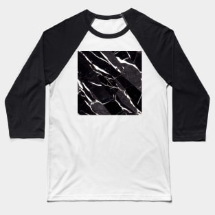 Luxurious Black Marble Stone, model 6 Baseball T-Shirt